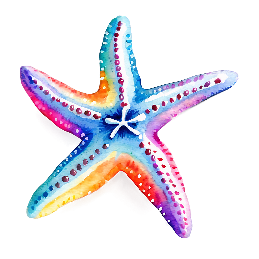 Watercolor Starfish Art Png 05242024