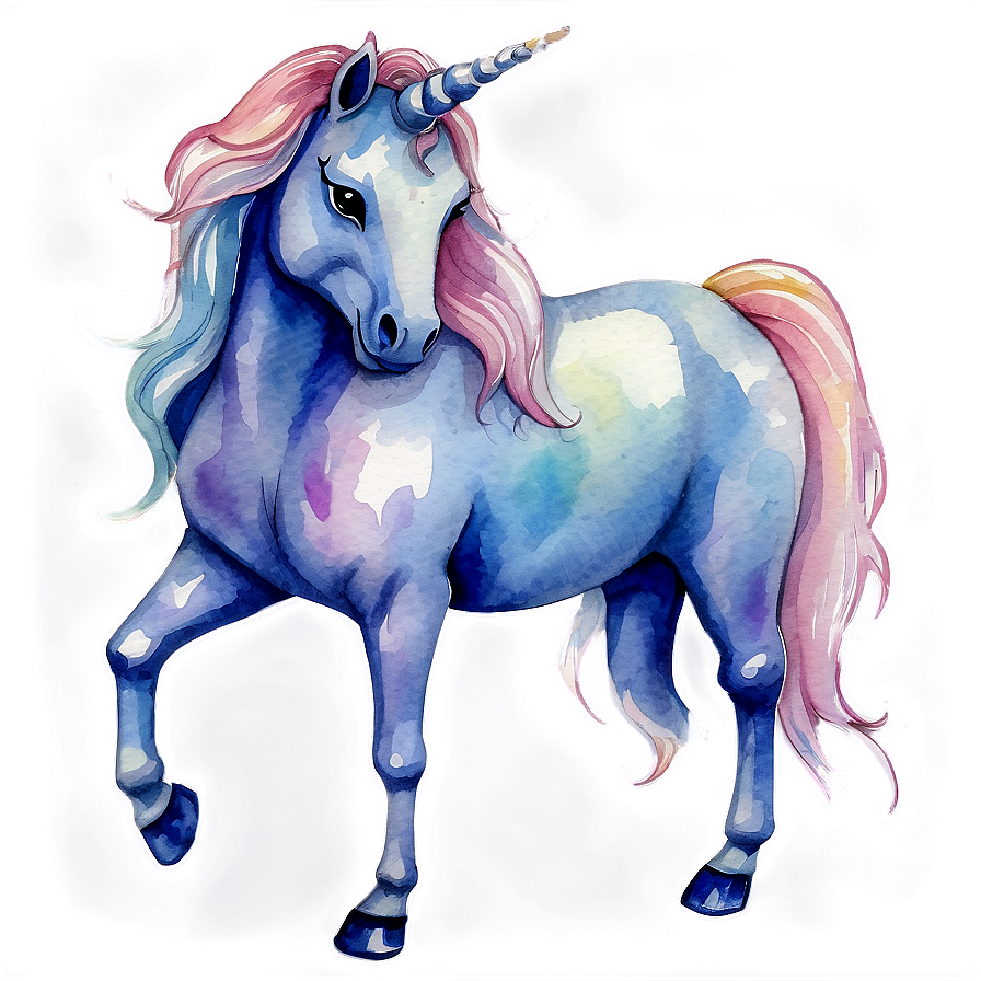 Watercolor Unicorn Png 05032024