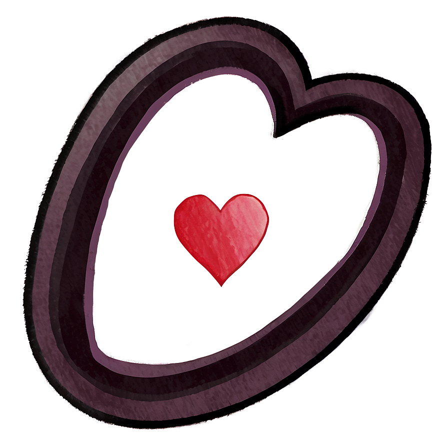 Watercolor Valentine Heart Png 06262024