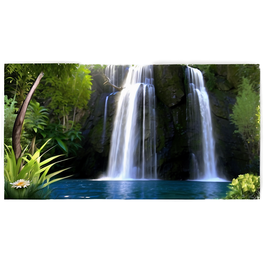 Waterfall In A Fairy Tale Png Mdc