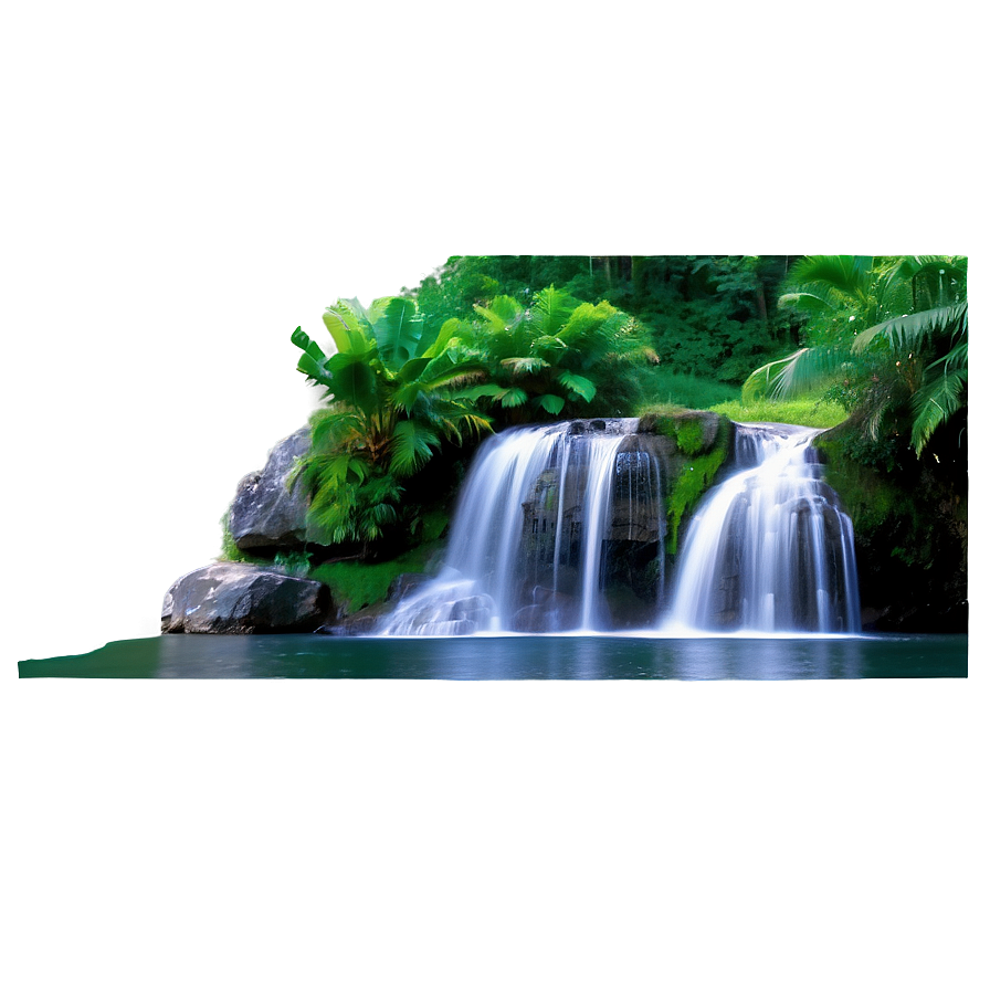 Waterfall Scenery Png 05212024