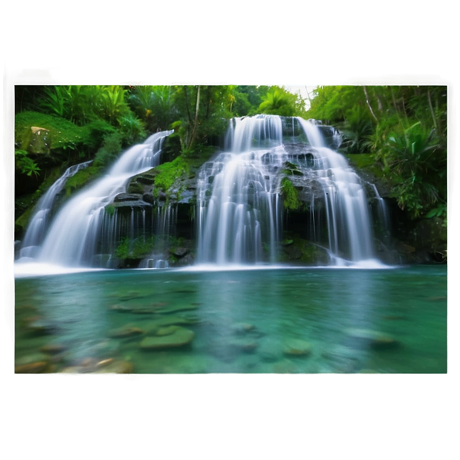 Waterfall Scenery Png 05212024