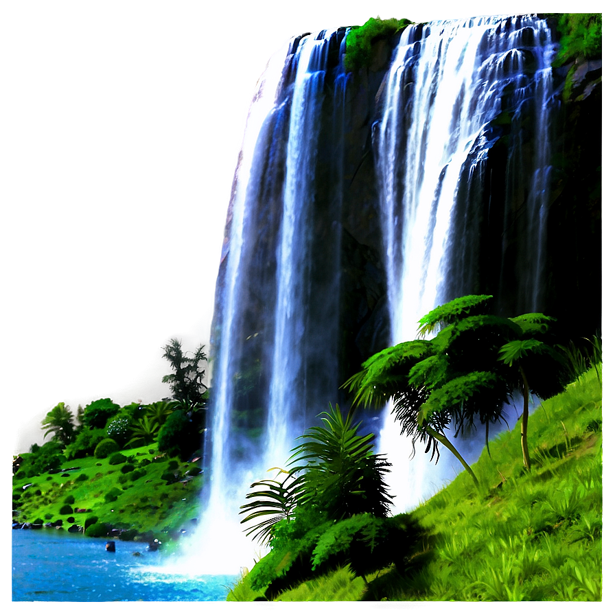 Waterfall Scenery Png Rvr24