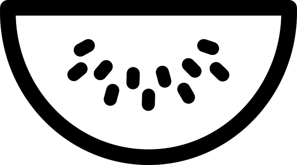 Watermelon Slice Icon PNG with transparent background