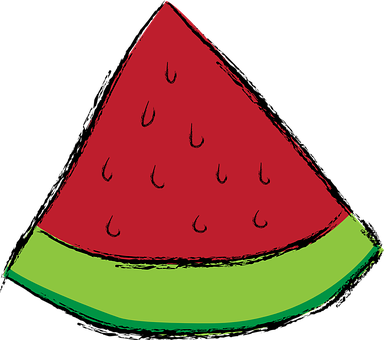 Watermelon_ Slice_ Illustration PNG image with a transparent background, free high-resolution download