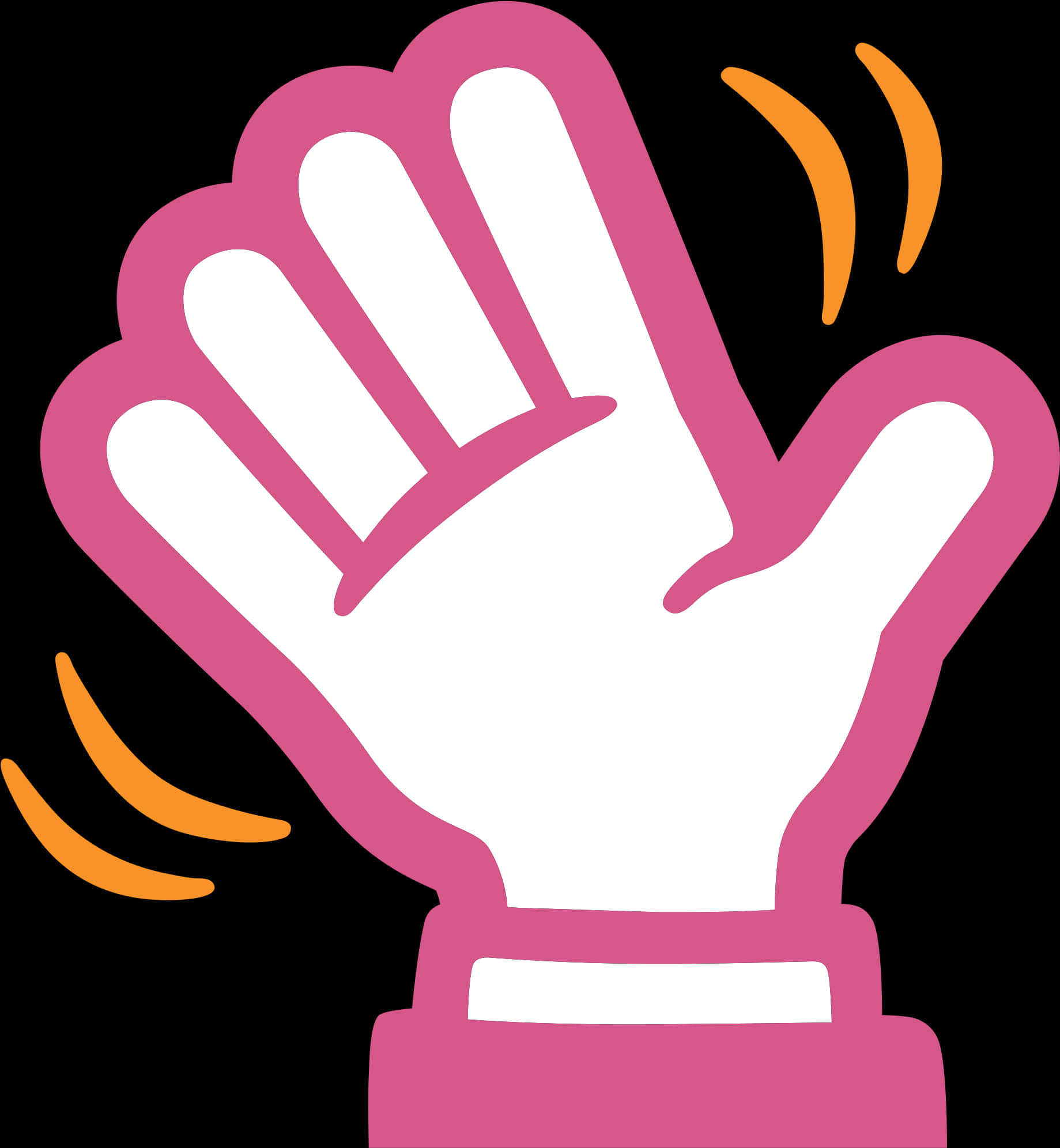 Waving Hand Emoji Graphic