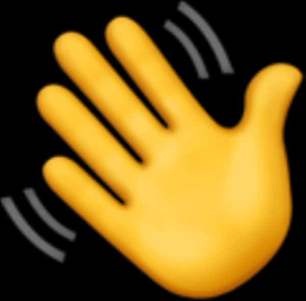Waving_ Hand_ Emoji PNG image with a transparent background, free high-resolution download