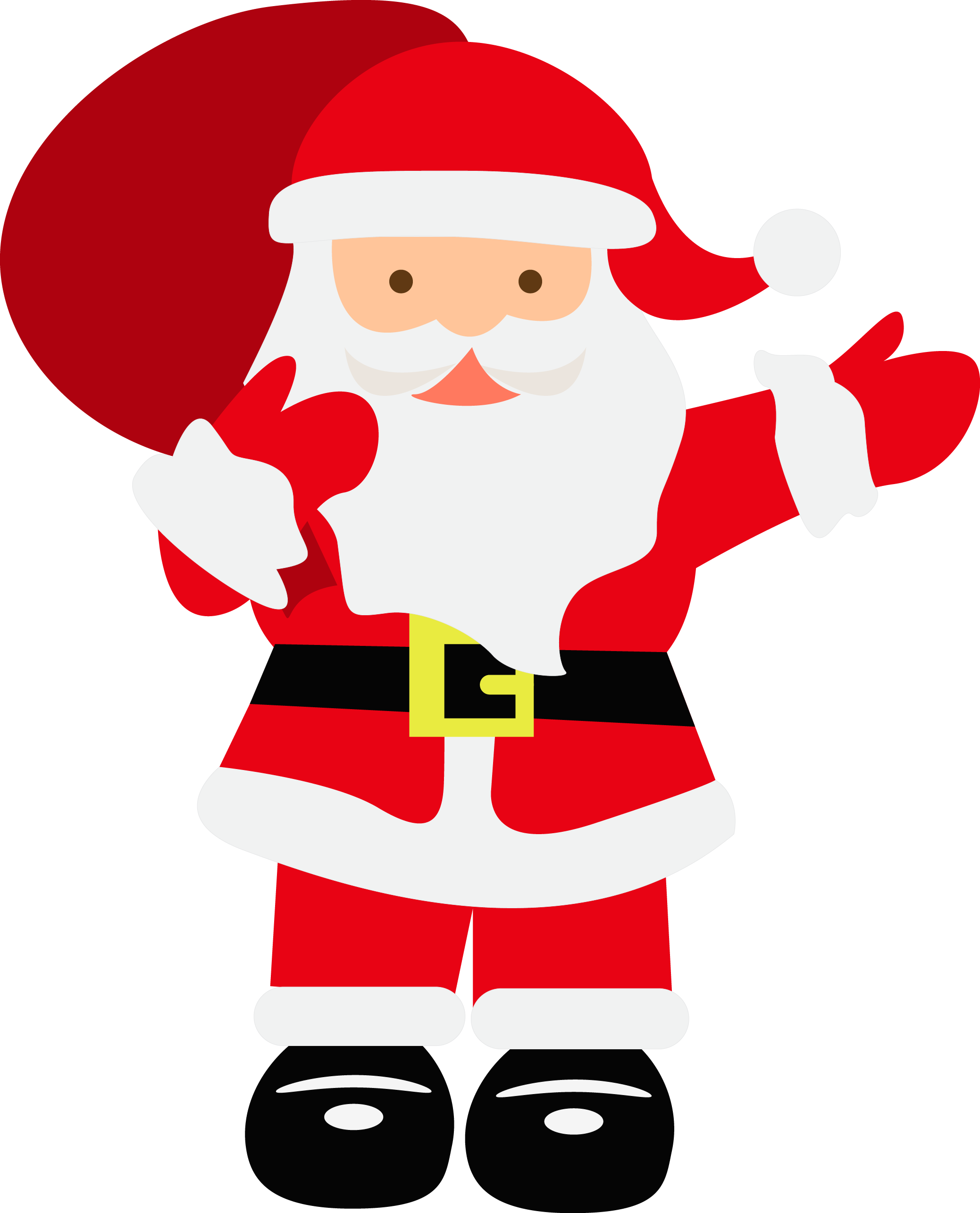 Waving Santa Claus Vector