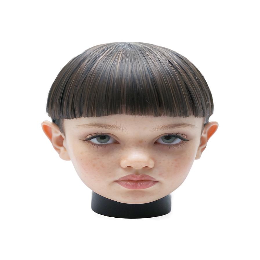 Wavy Hair Bowl Cut Png 72