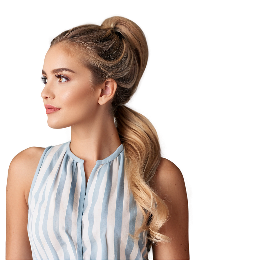 Wavy Ponytail Beauty Png Ihw