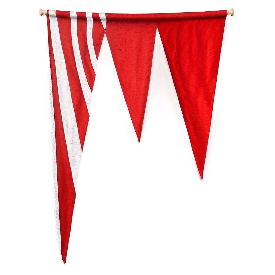 Wavy Red Banner Flag Png 63