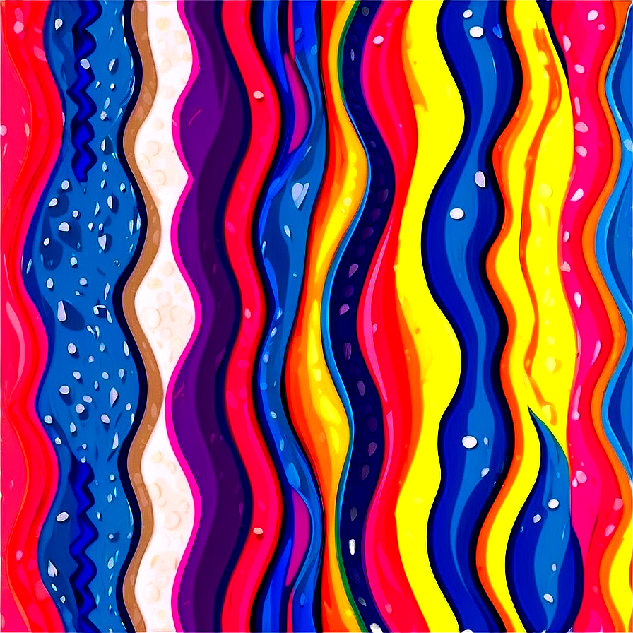 Wavy Stripes Decoration Png 21