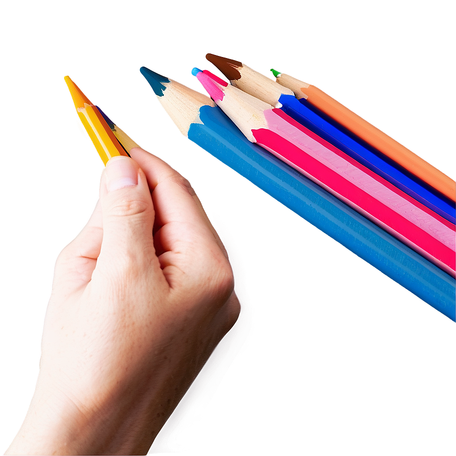 Wax Based Colored Pencils Png Mtq