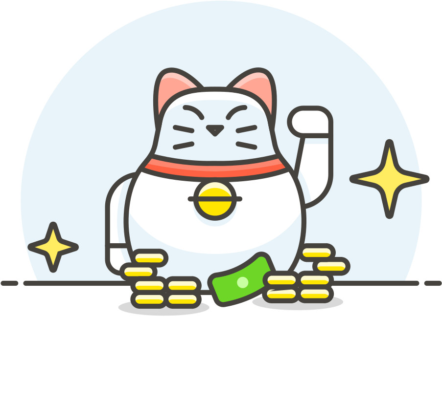 Wealthy Cat Cartoon Icon