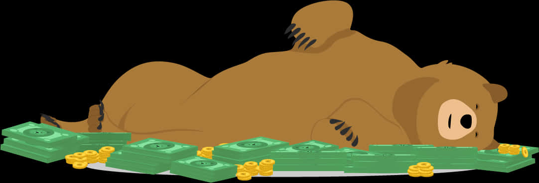 Wealthy Sleeping Bear Cartoon