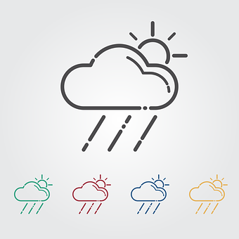 Weather Icons Set Vector PNG with transparent background