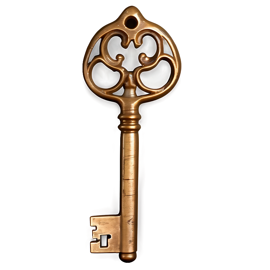 Weathered Bronze Key PNG 06252024 PNG with transparent background