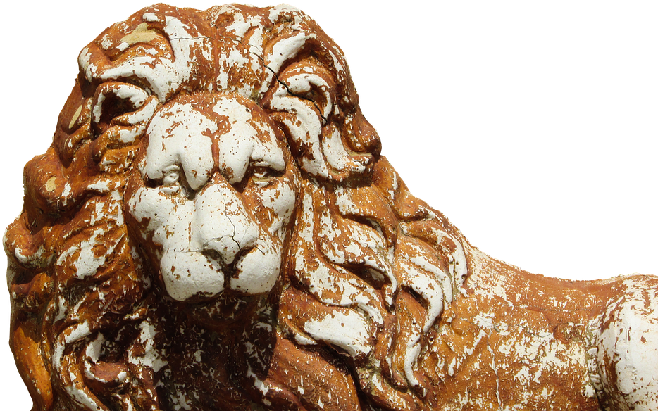 Weathered Lion Statue Cyprus