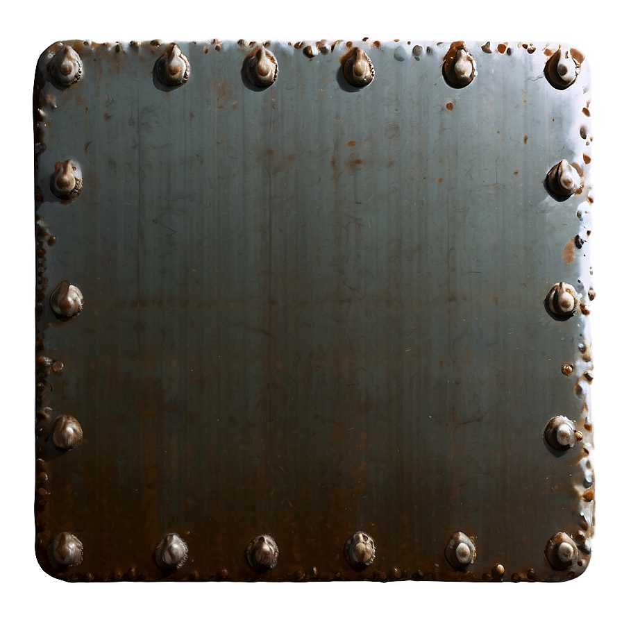 Weathered Steel Plate Png 06122024