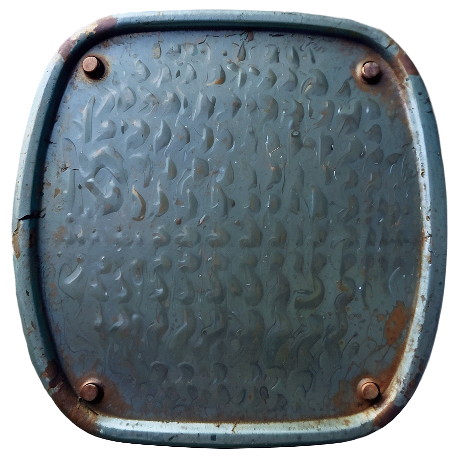 Weathered Steel Plate Png Nca