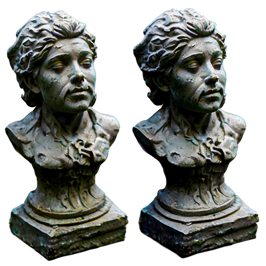 Weathered Stone Statue Png 78