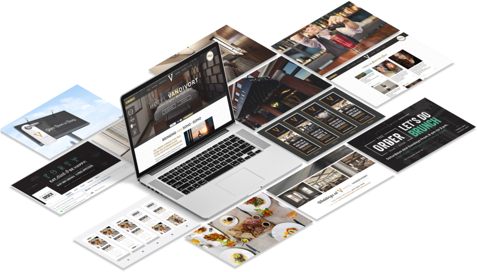 Vandivort Hook Creative Website Mockup - Flyer, HD Png Download PNG with transparent background