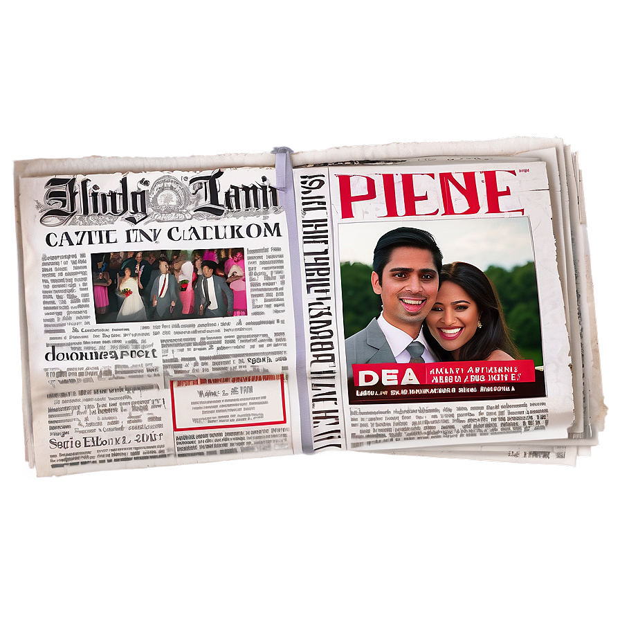 Wedding Announcements Newspaper Png Pvl