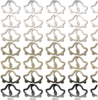 Wedding Bells Pattern Background PNG with transparent background