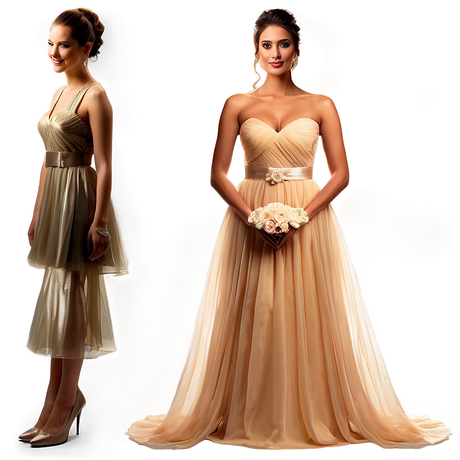 Wedding Bridesmaid Dresses Png 06112024