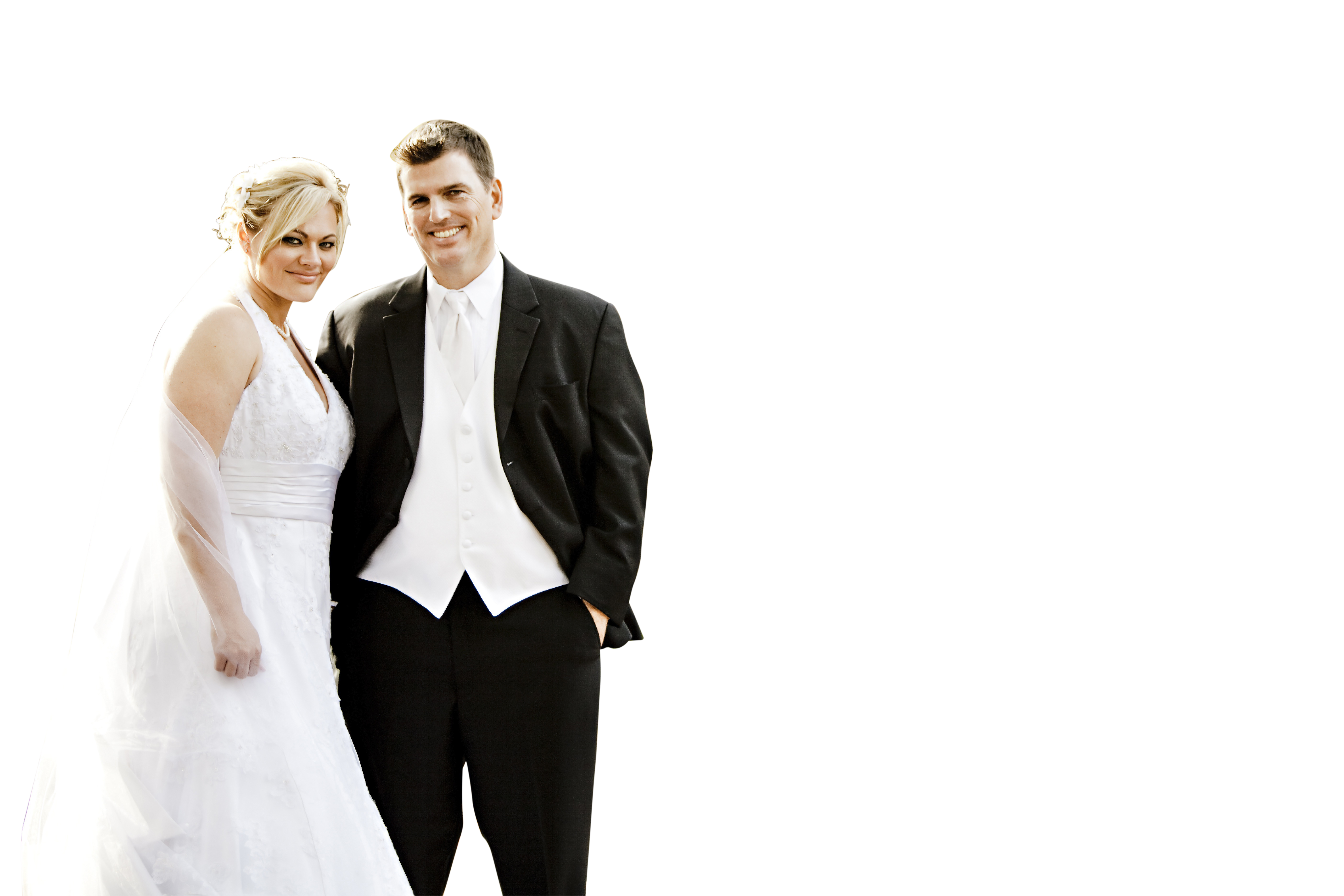 Wedding Couple Portrait Black Background PNG image with a transparent background, free high-resolution download