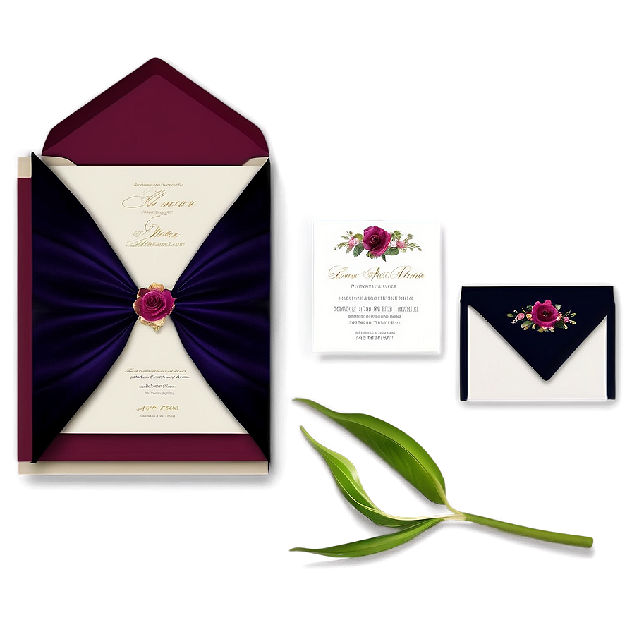 Wedding Invitation Suite Png 7