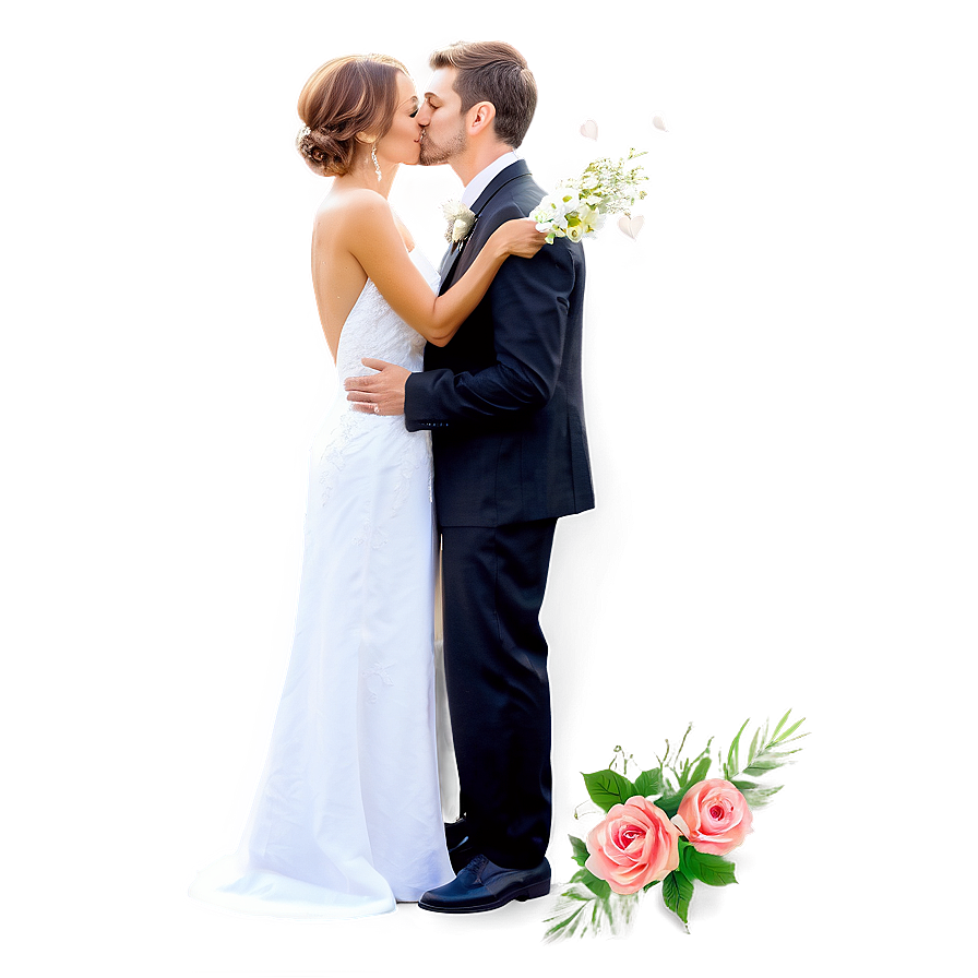 Wedding Kiss PNG 06112024 PNG with transparent background