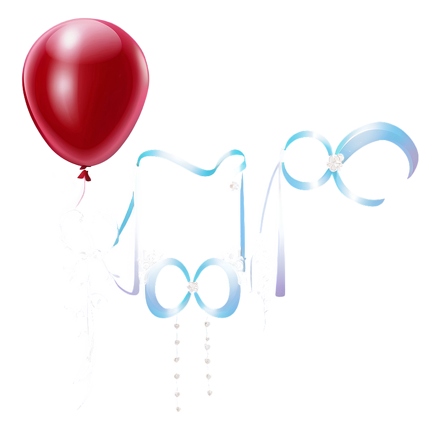 Wedding Red Balloons Png 37