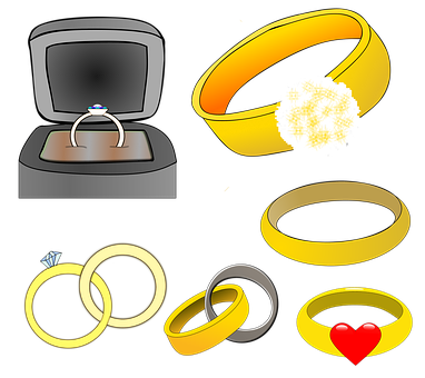 Wedding Rings Collection Graphic