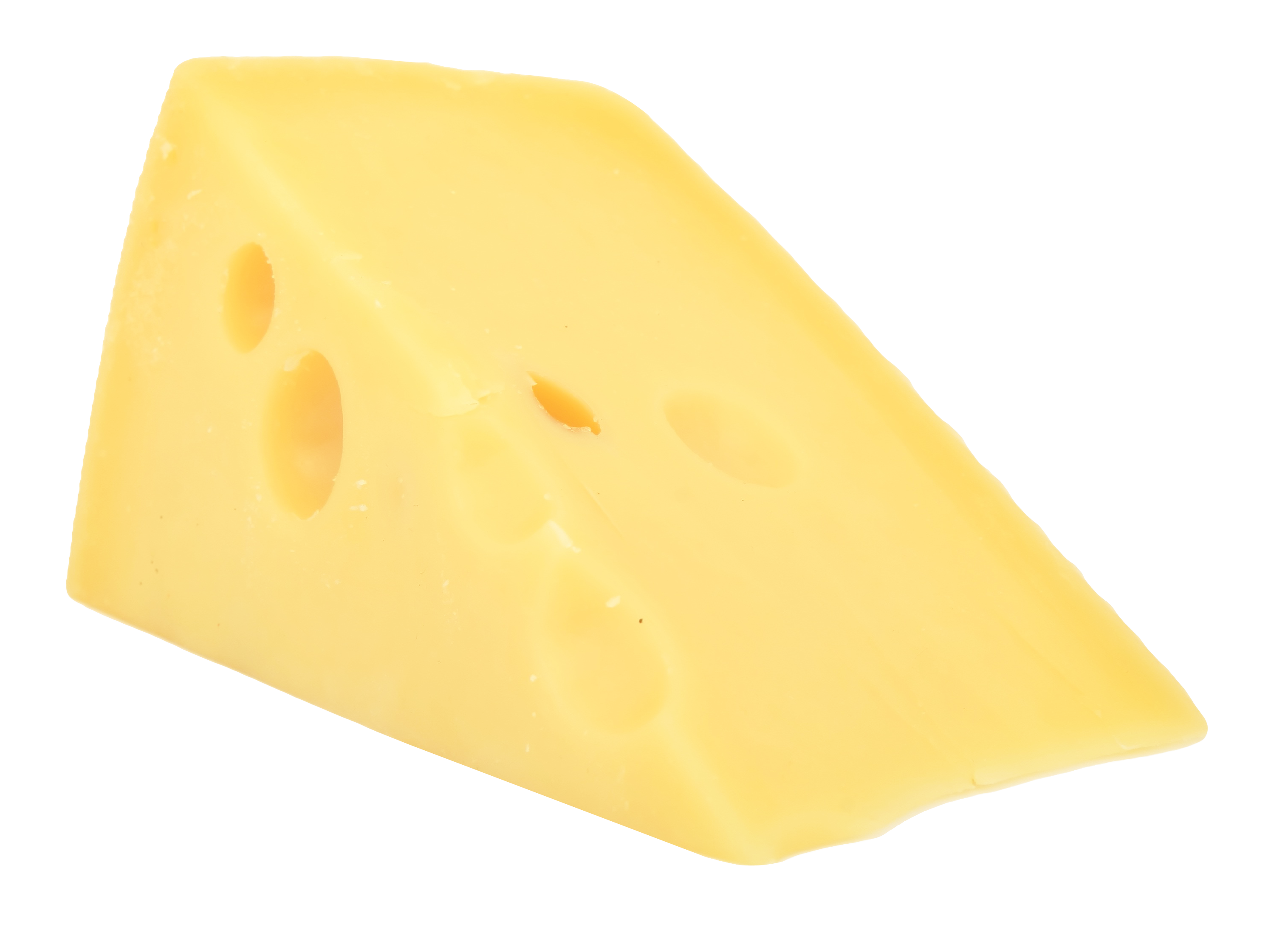 Wedgeof Swiss Cheese PNG with transparent background