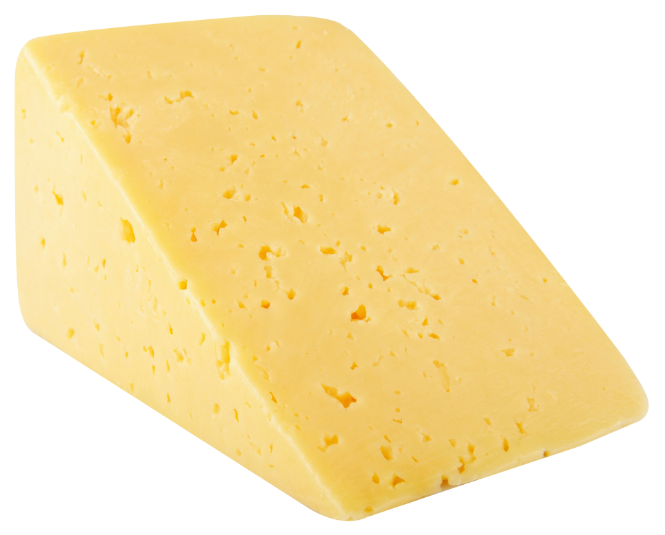 Wedgeof Yellow Cheese PNG with transparent background