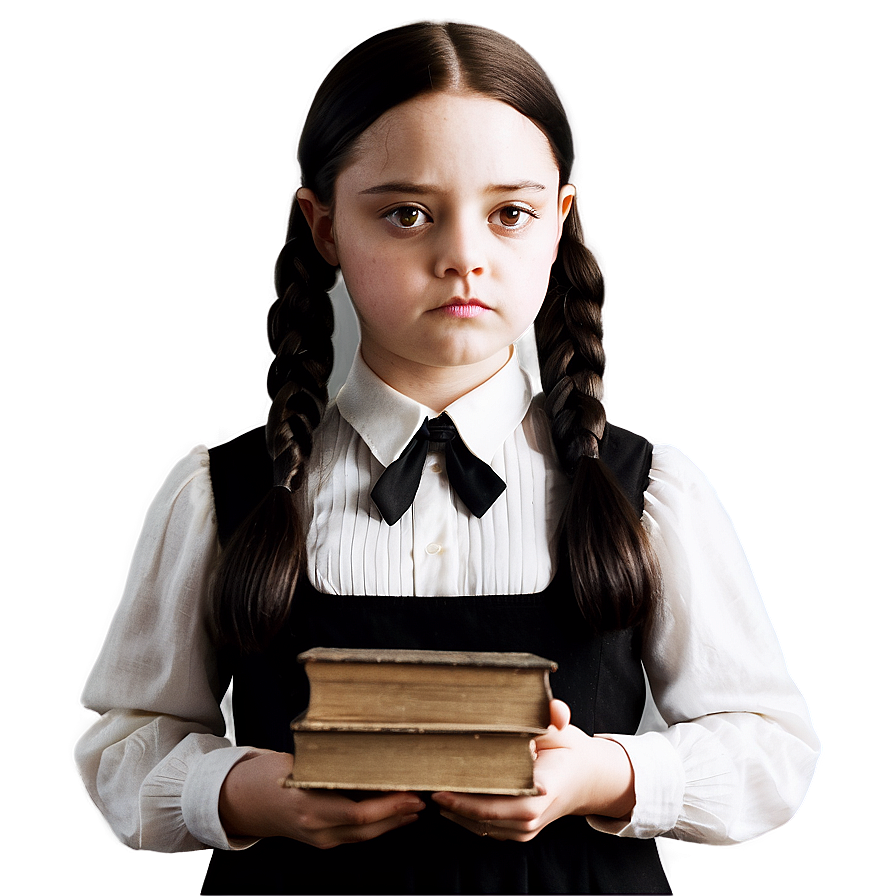 Wednesday Addams Candlelit Reading Png 05232024