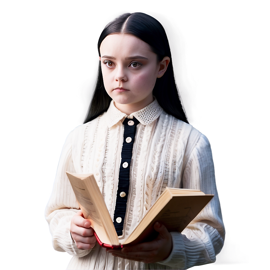 Wednesday Addams Candlelit Reading Png Fsi