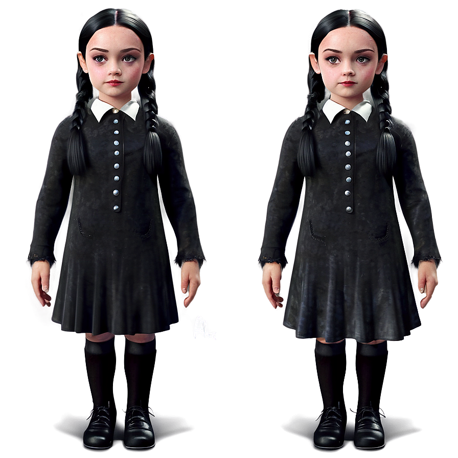 Wednesday Addams Character Art PNG 05232024 PNG with transparent background