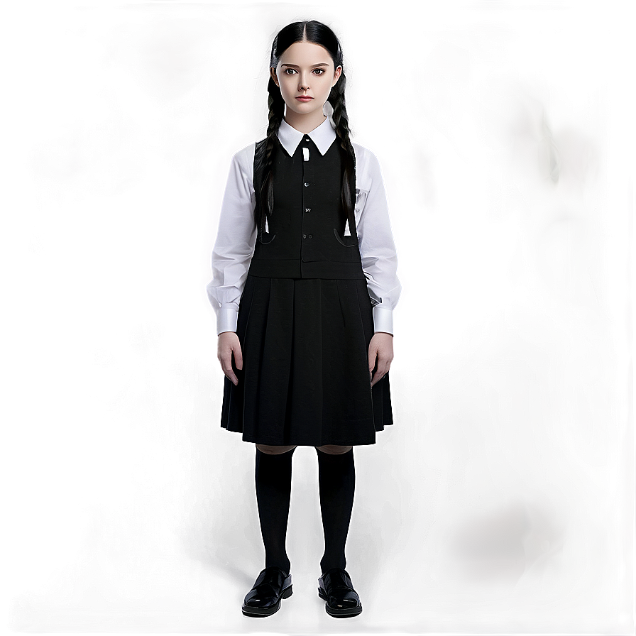 Wednesday Addams Character Art PNG 40 PNG with transparent background