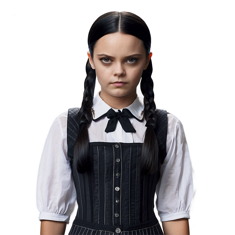 Wednesday Addams Character Art PNG 68 PNG with transparent background