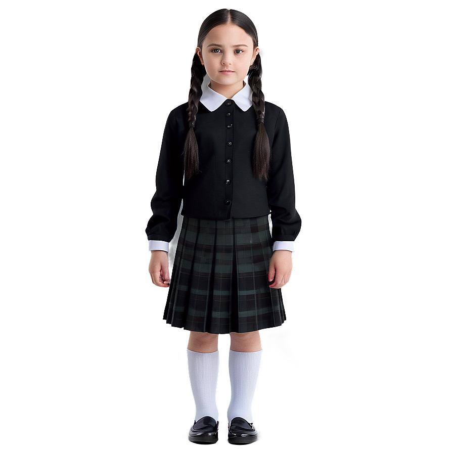 Wednesday Addams School Uniform PNG 23 PNG with transparent background
