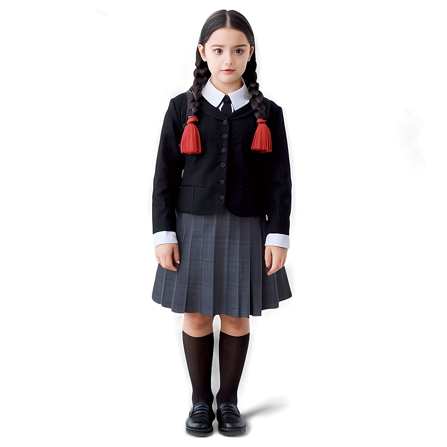 Wednesday Addams School Uniform PNG otl24 PNG with transparent background