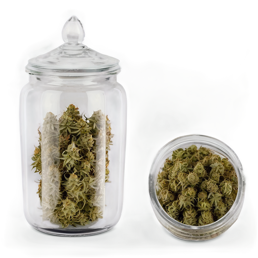 Weed In Glass Jar Png 95