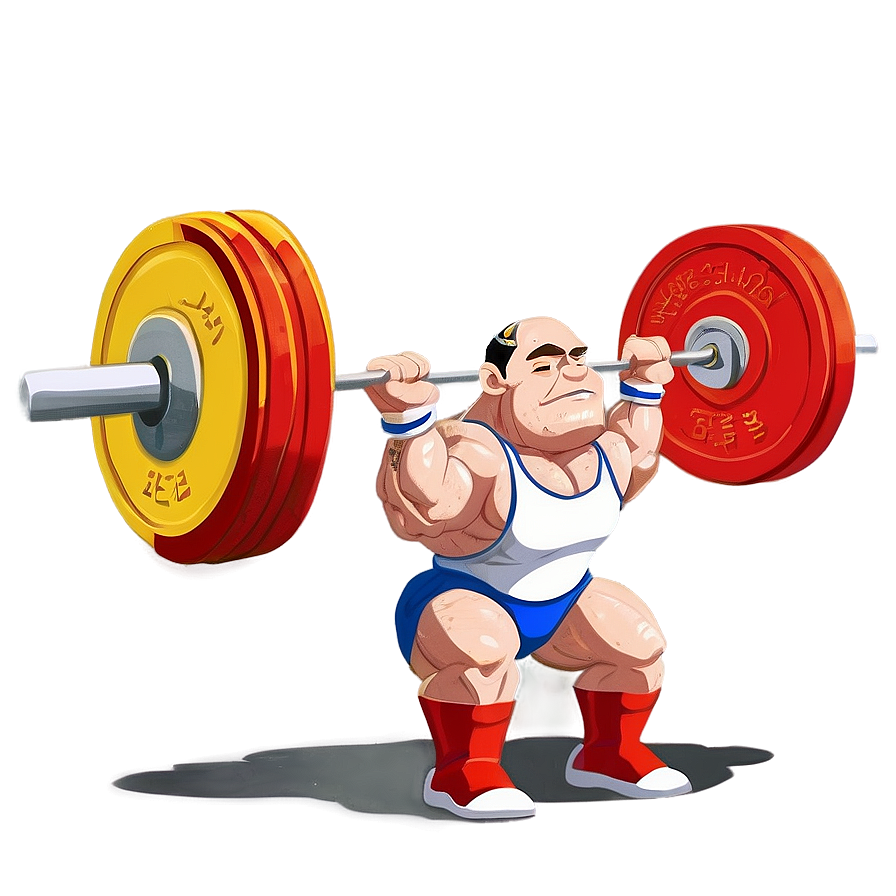Weightlifting Clean and Jerk PNG kco35 PNG with transparent background