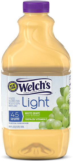 Welchs Light White Grape Juice Bottle