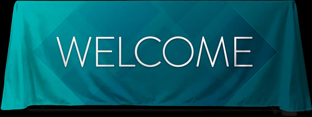 Teal Diamond Welcome - Welcome Table Banner, HD Png Download PNG with transparent background