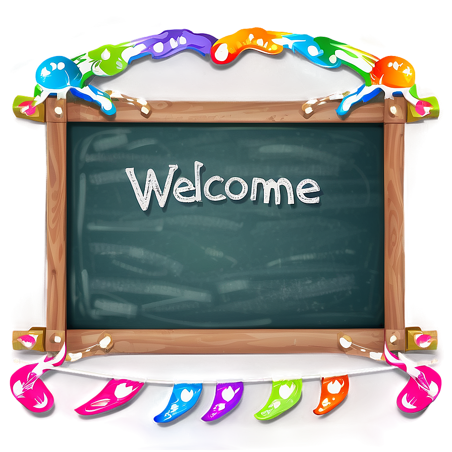 Welcome Chalkboard Design Png Dvk53