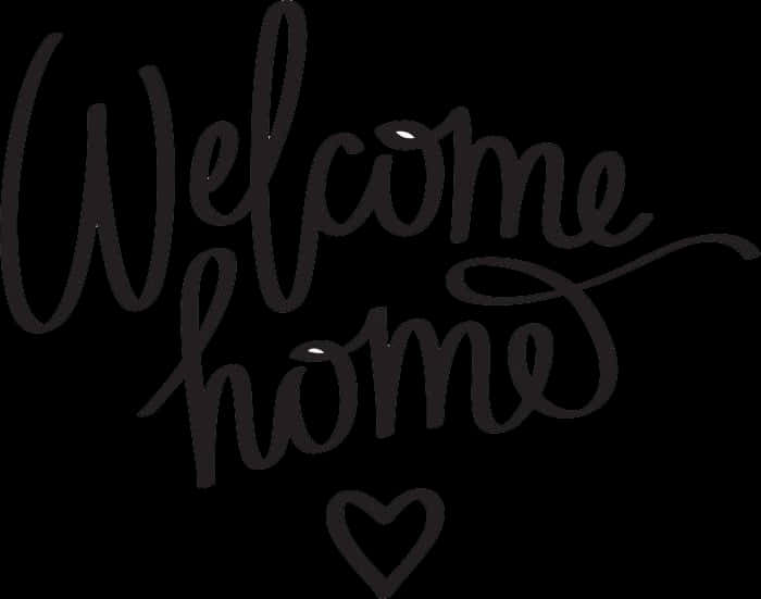 700 X 551 - Calligraphy Welcome Home Png, Transparent Png PNG with transparent background