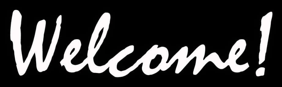 Welcome White Font Png, Transparent Png PNG with transparent background